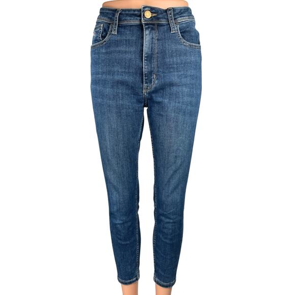 Tommy Hilfiger Women's Blue Super High Rise Skinny Medium Wash Denim Jeans 29/30 - Picture 1 of 6